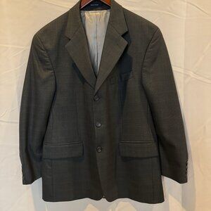 Vintage Chaps Ralph Lauren Men's Gray Wool Cashmere Sports Coat Jacket sz 42 S